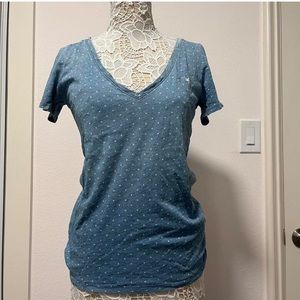 Abercrombie and Fitch baby blue t-shirt V-neck size M